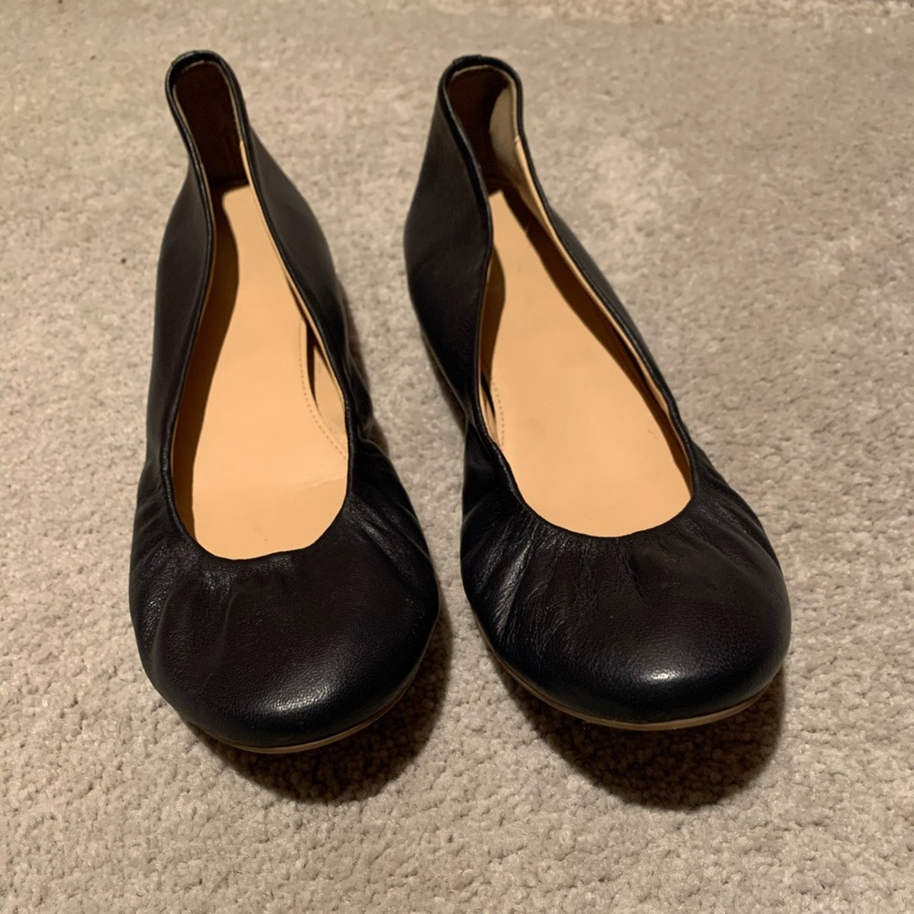 J Crew Cece Ballet Leather Flats